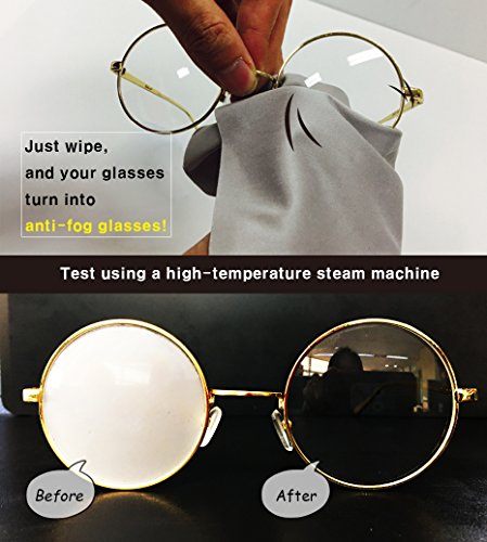 image for [LOOY Antifog Reusable Wipe] - Clear, Fog-Free Eyesight for Glasses, S