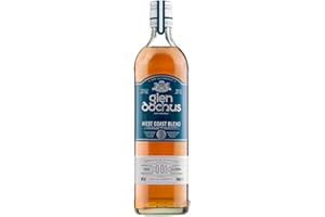 THINK DISTRIBUTORS Glen Dochus West Coast Blend Non Alcoholic Whiskey, Award Winning Smooth and Mellow Scottish Non Alcoholic Spirits - Halal, Low Sugar and Gluten Free, Part of the Spirits of Virtue Range (700ml)