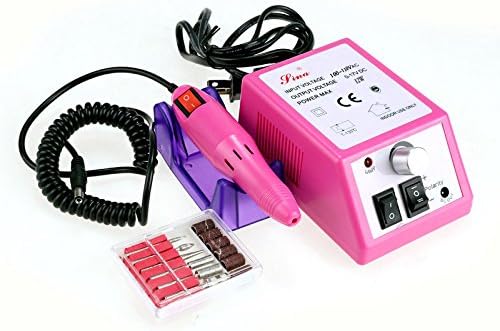 Nail Drill Machine,14,000rpm Professional Electric Nail File Tool Set for Acrylic Nails, Manicure Pedicure Set With Bits (Pink)
