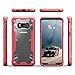 Zizo Proton 2.0 Series Compatible with Samsung Galaxy S8 Plus Case Military Grade Drop Tested with Tempered Glass Screen Protector RED Clear