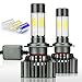 Zdatt 12000LM Super Bright 100W H7 LED Headlight Bulbs Conversion Kits 360 Degree High/Low Dual Beam Light for Car Lamp Replacement-Amber(3000K) /White(6000K) /Light-Blue(8000K)-2 Yr Warranty