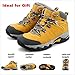 Clorts Women's Mid Hiking Boot Hiker Leather Waterproof Lightweight Outdoor Backpacking Trekking Shoe