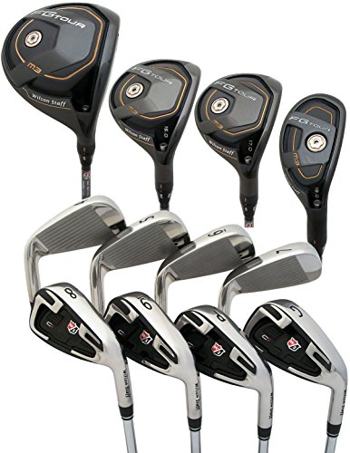 WILSON Ci 4-PW+GW Irons Steel FG Tour M3 9.5Â° Driver 3 5 Wood 3 Hybrid Regular