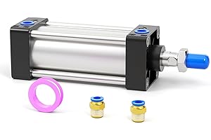 TAILONZ PNEUMATIC Air Cylinder SC 100 X 125 Bore: 4 inch, Stroke: 6 inch, Screwed Piston Rod Dual Action
