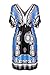 G2 Chic Women's Printed Patterned Smocked Lengthy Tunic Top