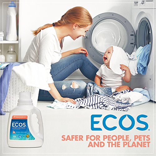 Earth Friendly Products Ecos Liquid Laundry Detergent, Magnolia & Lily, 100-Ounce Bottle (2-Pack)