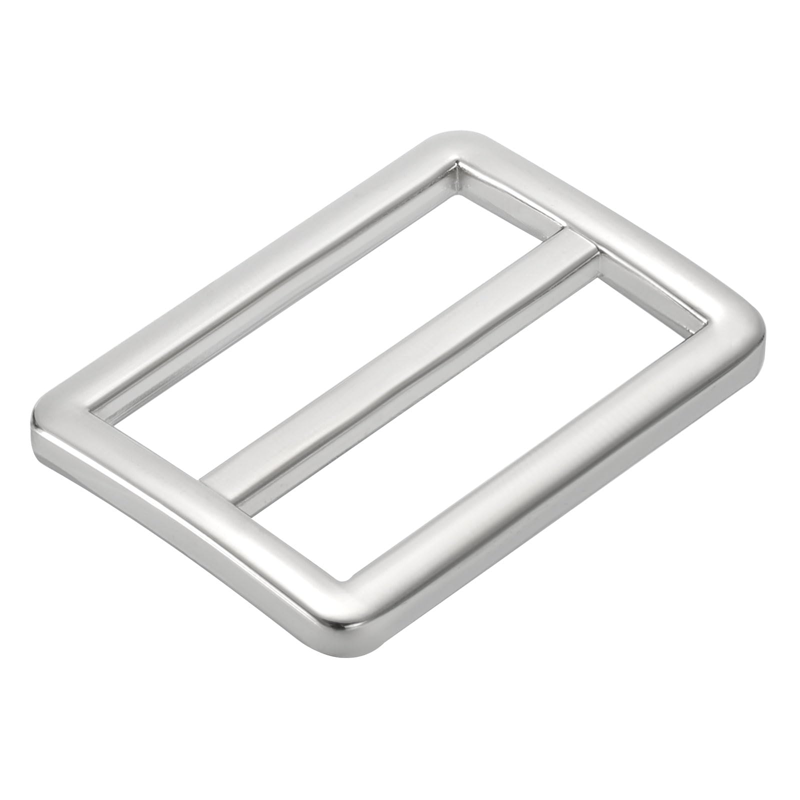 PATIKIL 32mm Tri-Glide Slide Buckles, 8 Pack Metal Webbing Strap Fastener for Backpack Bag Belt, Silver