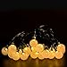 Outdoor Solar Lights Strings, LTROP 20ft 30 LED Waterproof Fairy Bubble, Crystal Ball Lights Decorative Globe String Lights for Indoor, Garden, Home, Patio, Lawn, Party and Holiday (Warm White)