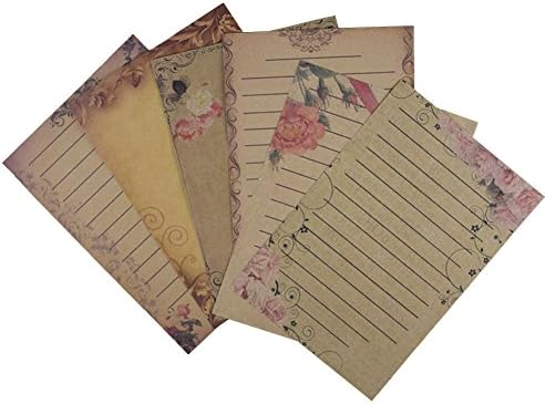 ZZIYEETTM 115pcs European Style Vintage Writing Lined Paper Creative Culture Stationery Letter Paper Envelope Set with Seal Stickers and Butterfly Stickers