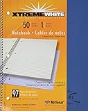 National Brand Kolor Kraft Cover Notebook, College with Margin, Blue, 1-Subject, 11 x 8.875 Inches, 50 Sheets (33986)