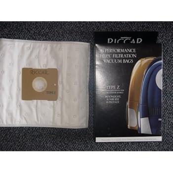 Riccar RZH-6 HEPA Bags for Moonlight , Sunburst Compact Canister Vacuums 6 pk.