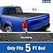 Tyger Auto T5 Alloy Hardtop Truck Bed Tonneau Cover for 2019-2020 Toyota Tacoma Fleetside 5' Bed TG-BC5T1630