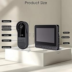 Doorbell Camera Wireless with Monitor for