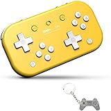 AKNES Lite Bluetooth Wireless Controller for Nintendo Switch & Lite, Nintendo Switch & Windows, Steam, Raspberry Pi(Yellow Edition)