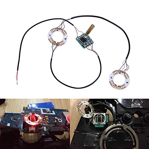 VizGiz Backlit Thumbstick Analog Thumb Stick Joystick Cap DIY Mod Set Button Led Light Up Clear Transparent Caps Thumbsticks for Sony PS4 Controller Playstation Dualshock PS 4 - Thumbnail 2