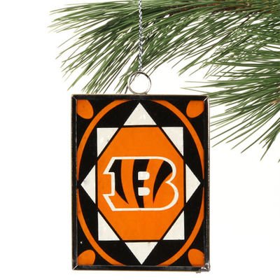 Bengals Stained Glass Ornament