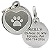 GoTags Playful, Custom Engraved Pet ID Tags, Solid Stainless Steel, Personalized Dog and Cat Pet ID with up to 4 Lines of Text, Cute, Durable and Long-Lasting