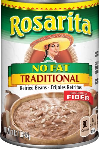 ROSARITA NO FAT TRADITIONAL REFRIED BEANS, 16 OZ