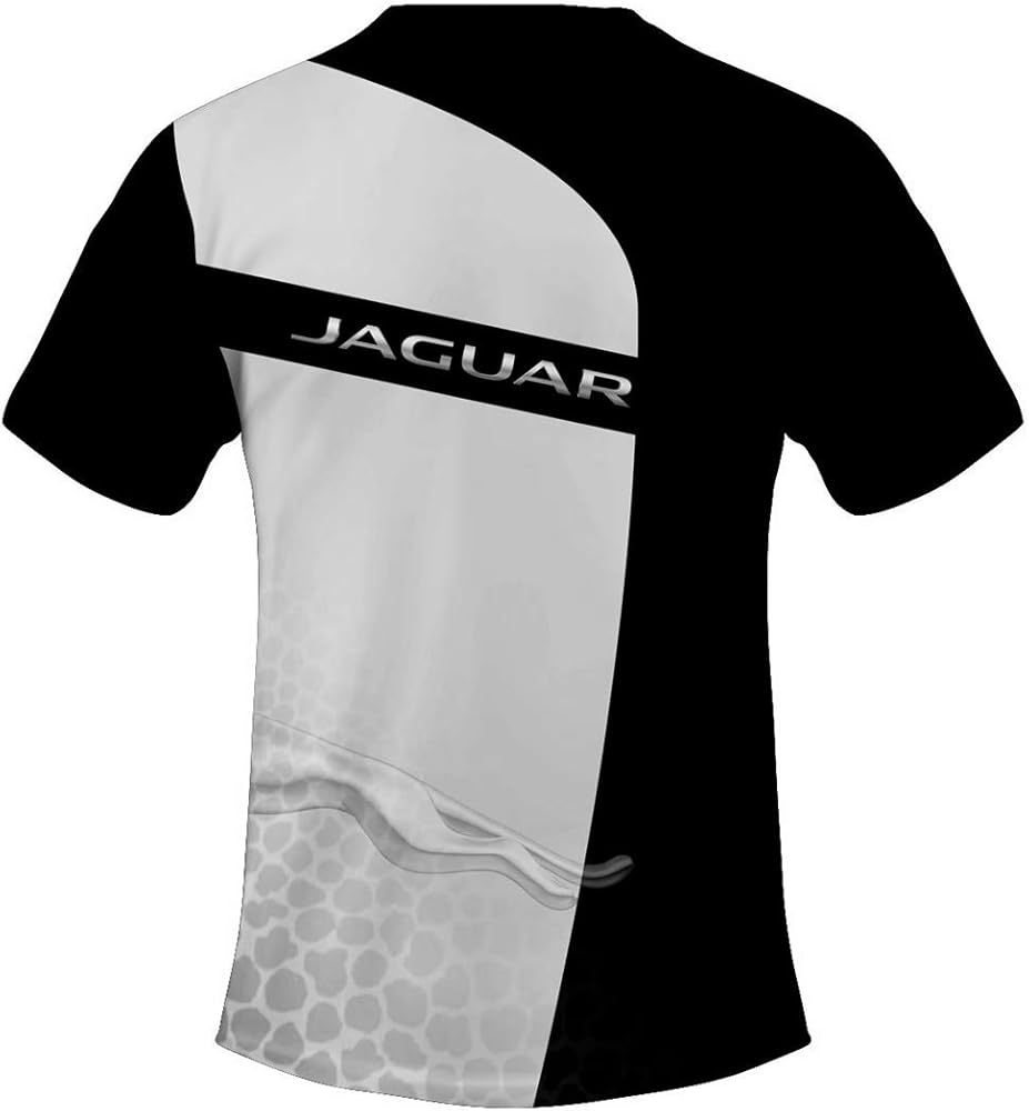 Camisa De Manga Corta De Cuello Redondo De Verano para Hombre J-A-G-U-A-R Camiseta De Jersey De Color De Contraste Impreso Digitalmente Camisa De Manga Corta Deportiva Transpirable A Juego (1, S): Amazon.es: