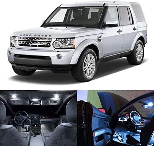 LED White Lights Interior Package Kit For Land Rover LR4 2010+ (18 pcs)