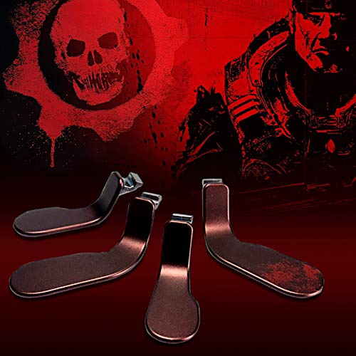 Quartet trade 4 pcs Metal Aluminum Alloy Paddles Hair Trigger Locks Replacement Parts Video Games Accessories Kits for Xbox One Elite Controllerï¼ˆController Gear Gears of War 4: Elite Limited Editionï¼‰