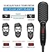 Beard Straightener for Men, ALLFU Ionic Beard Straightening Comb Portable Heated Beard Brush Comb with Anti Scald Auto Off and LED Display Hair Straightening Brush for Men & Women, for Home & Travel