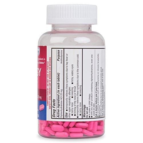 ValuMeds Allergy Medicine (600 Tablets) Antihistamine, Diphenhydramine