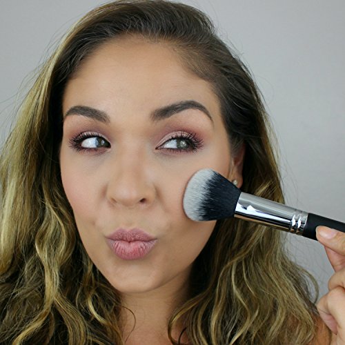 Beauty Junkees Pro Multi Tasker Powder Makeup Brush for Blush, Bronzer, Contour, Soft, Synthetic, Vegan, Cruelty Free