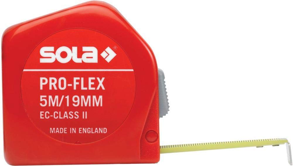 Sola PF 3 3 m "Pro-Flex" Tape Measure - Red