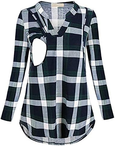 Women's Maternity Shirts Pregnancy Mama Solid Tops Breastfeeding Tunic Vest