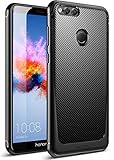 Poetic Huawei Honor 7X Case/Huawei Mate SE Case, Karbon Shield [Shock Absorbing] Slim Fit TPU Case with [Carbon Fiber Texture] for Huawei Honor 7X (2017)/Huawei Mate SE (2018) Black