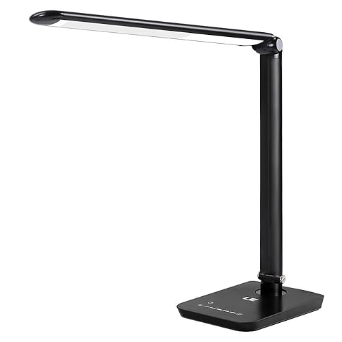 LE LED Desk Lamp, 8W Table Lamps, 7Level Brightness Dimmable, Eyecare
