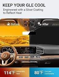 Proadsy 2024 Upgrade Front Windshield Sunshade