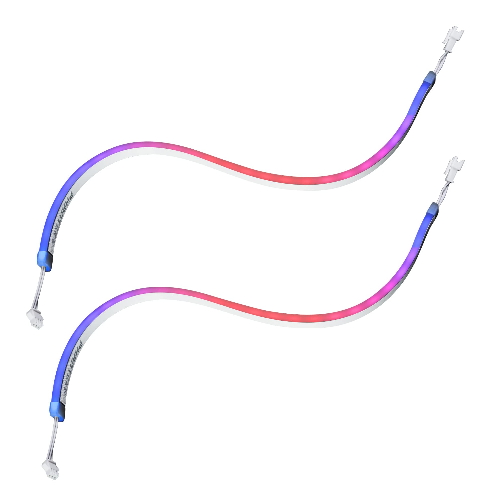 Phanteks Neon D-RGB LED Strip, Combo-Set, 40 cm (2 Stück) - weiß