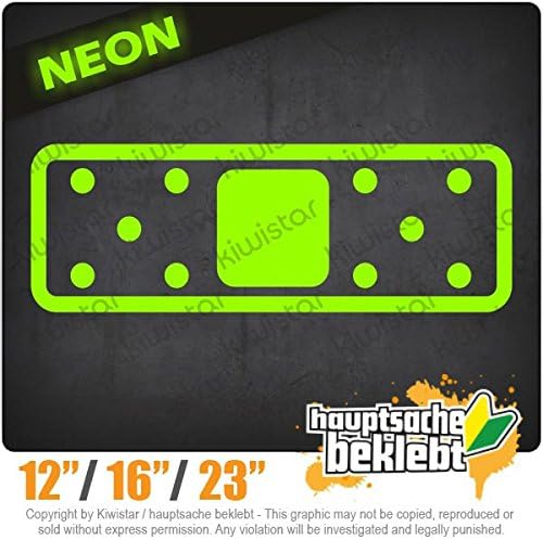 kiwistardotde JDM Plaster - Available in 3 Sizes 15 Colors - Neon + Chrome! Decal Sticker Bumper Rear Window Vinyl Motorcycle