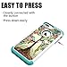 iPhone 7 Plus Case, iPhone 8 Plus Case, UrSpeedtekLive [Shock Absorption] Dual Layer Heavy Duty Protective Silicone Plastic Cover Case for Apple iPhone 7 Plus (2016) / iPhone 8 Plus (2017) -Love Tree