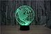 WONFAST® 3D World American Globe Optical Illusion Lighting 7 Colors Change Touch Switch LED Table Lamp Children's Night Light for Home Decoration Household Bedroom
