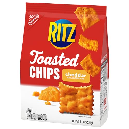 RITZ TOASTED CHIPS CHEDDAR CRACKERS, 8.1 OZ
