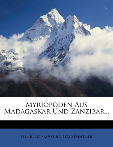 Myriopoden Aus Madagaskar Und Zanzibar... (German Edition)