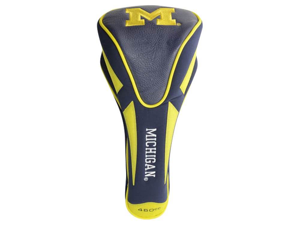 Team Golf NCAA Michigan Wolverines Single Apex Driver Head Cover Golf Club Single Apex Driver Headcover, Fits All Oversized Clubs, Truly Sleek Design