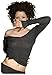 Charcoal Small Sexy Sweater Off Shoulder Loose Mesh Knit Off Shoulder Sweater Top KD dance New York Fashionable Dancewear Loungewear Made In USA