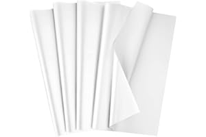 AORZIT White Tissue Paper 80 Sheets, 14 x 20 Inch Gift Wrapping Bulk Tissue Paper for Gift Bags for Christmas DIY Arts Crafts Shredded Filler Birthday Graduation