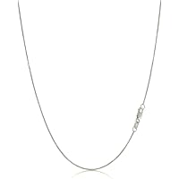 Aeon Collana in vero argento Sterling 1 mm Venice Box Chain in argento