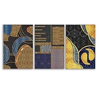 3 Piece Canvas Wall Art - Abstract Geometry - Canvas Prints Home Artwork Decoration for Living Room,Bedroom - 16