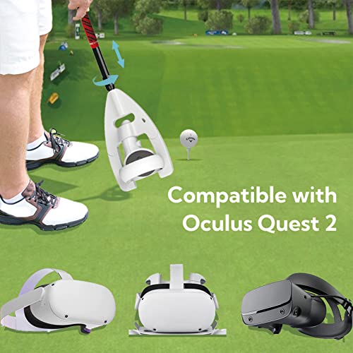 Golf Club Handle for Oculus Quest Accessories, OKAYCAT Golf Club Adapter  Compatible with Meta Quest Upgrad - Main Image