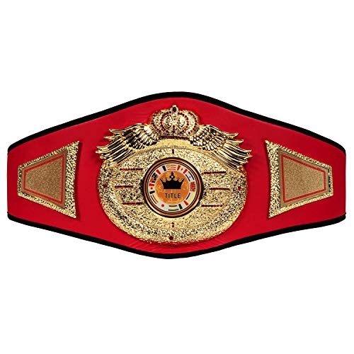 Title Boxing Wings of Prey Gold Nugget Championship Belt, Red