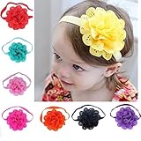 Coper Babys Girl's Headbands Photography Props 8Pcs Flower Headband (ArmyGreen)