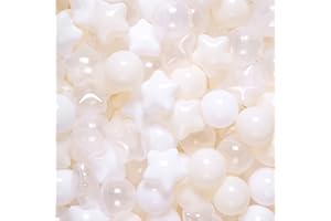REALHAHA Ball Pit Balls Play Balls for Babies, Small Balls Stars for Kids Playpen Plastic Balls for Babies Ball Pool Puppy Playballs