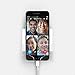 TXEsign Adhesive Wall Phone Holder Mount for Smartphones iPhone External Battery Wall Holder Mount (Silky White & Transparent)