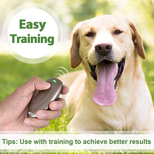 MODUS Ultrasonic Bark Control Device - Anti Barking Device Dog Training Aid 2 in 1 Control Range of 16.4 Ft W/Anti-Static Wrist Strap LED Indicate Walk a Dog Outdoor